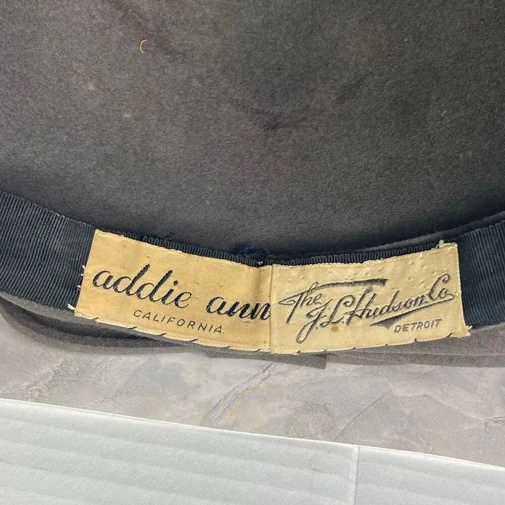 Vintage Addie Ann California hat for The J.L. Hudson Co. Detroit - Image 4
