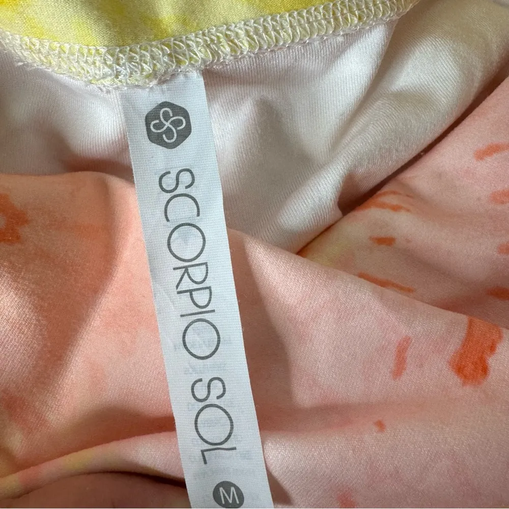 Scorpio Sol  Vinyasa High Waist Legging Sunset Splash Tie Dye Medium - Image 6