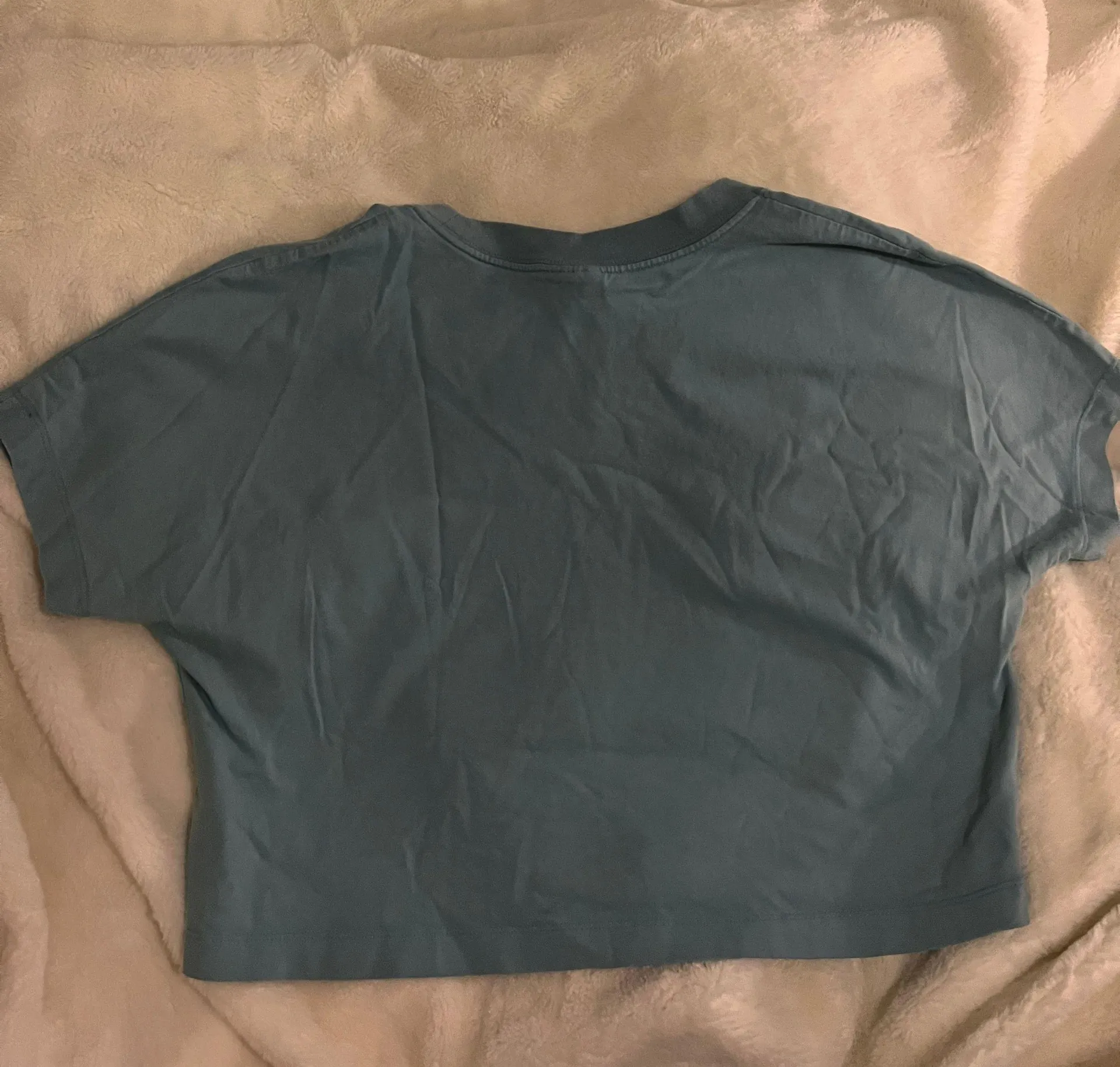 Nike Blue  Cropped Loose T Shirt - Image 2