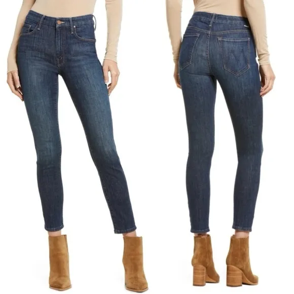 NWT Mother The Looker Crop Skinny Jeans in Switch It Up Wash Size 24 - Image 2