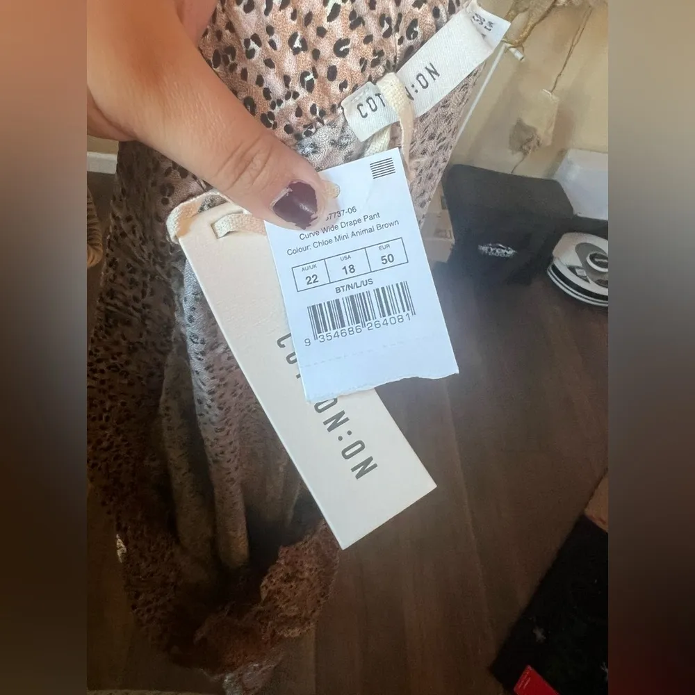 Leopard cotton on pants - Image 3