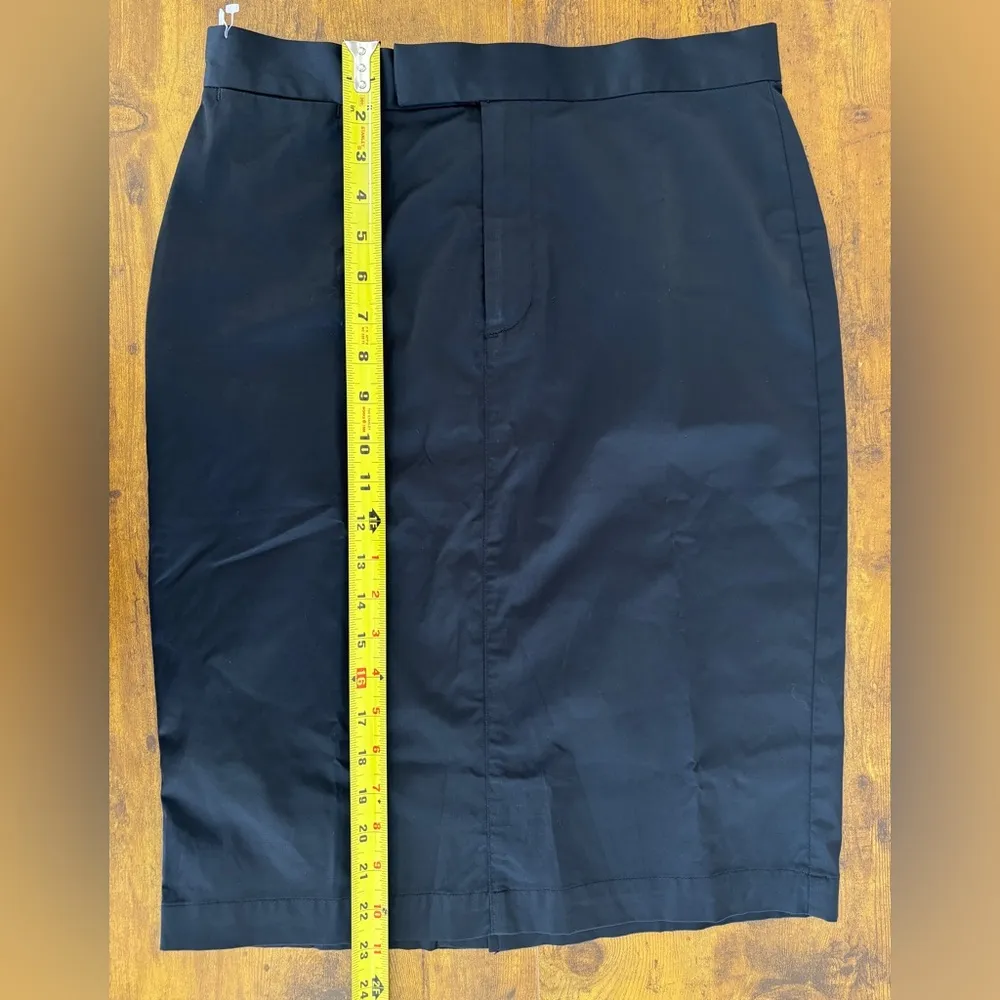 Ralph Lauren Sport Skirt Size 6 Black Pencil Style with Slit Gently Used - Image 9