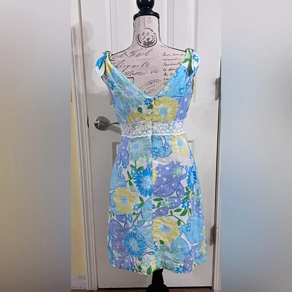 Vintage Lilly Pulitzer White King Crab Sleeveless Dress - Image 5