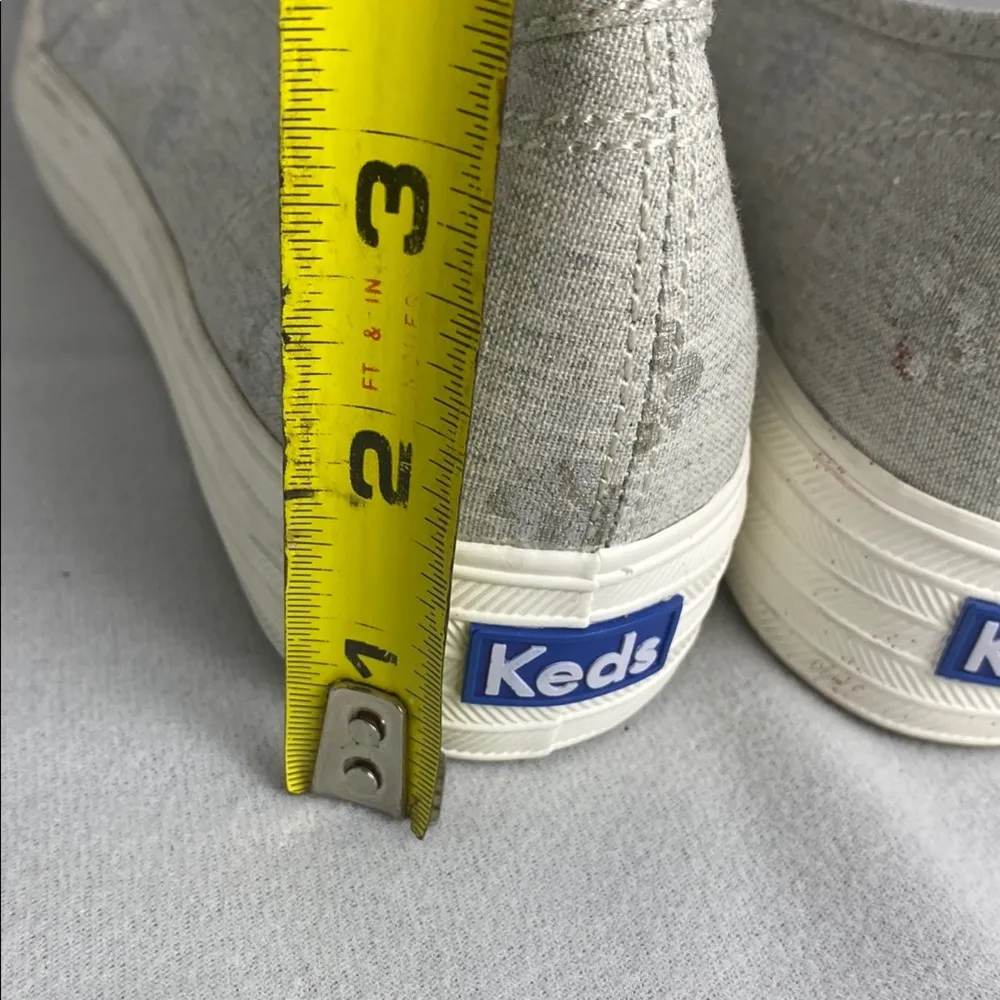 Keds Ortholite Gray and White Slip-On Sneakers with Cushioned Sole size 8.5 - Image 5