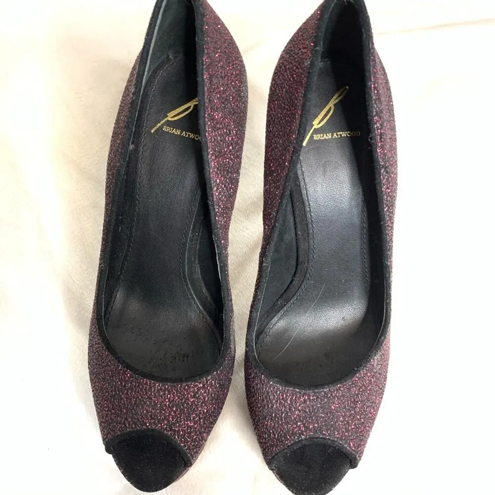 Brian Atwood glitter bambola heels - Image 2