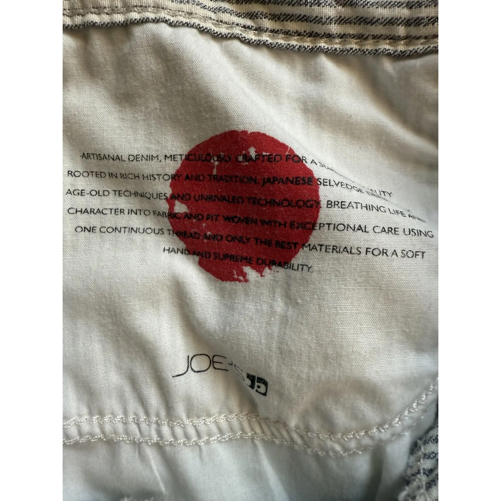 Joe's Jeans Shorts Women’s 30 White Gray Pinstripe Suko Denim 5-Pocket - Image 4