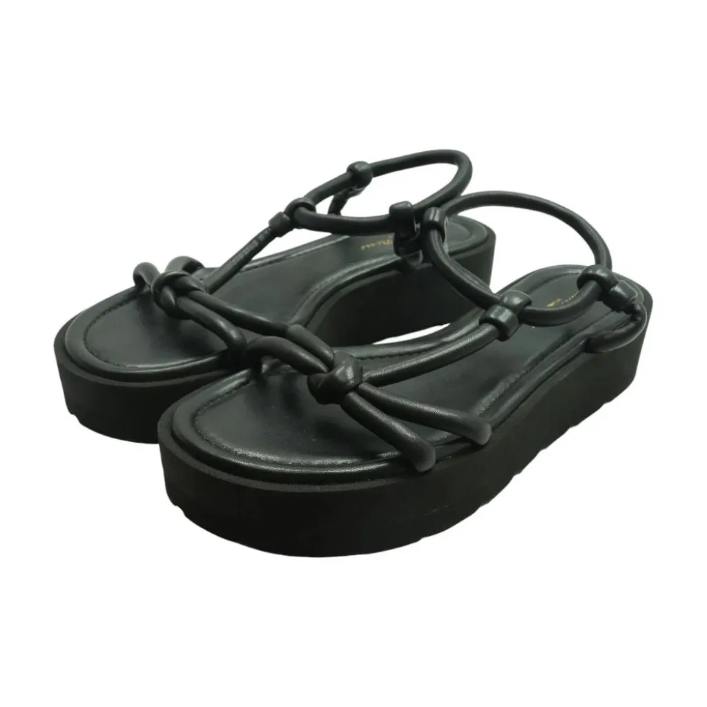 Leather Platform Sandals - Image 2