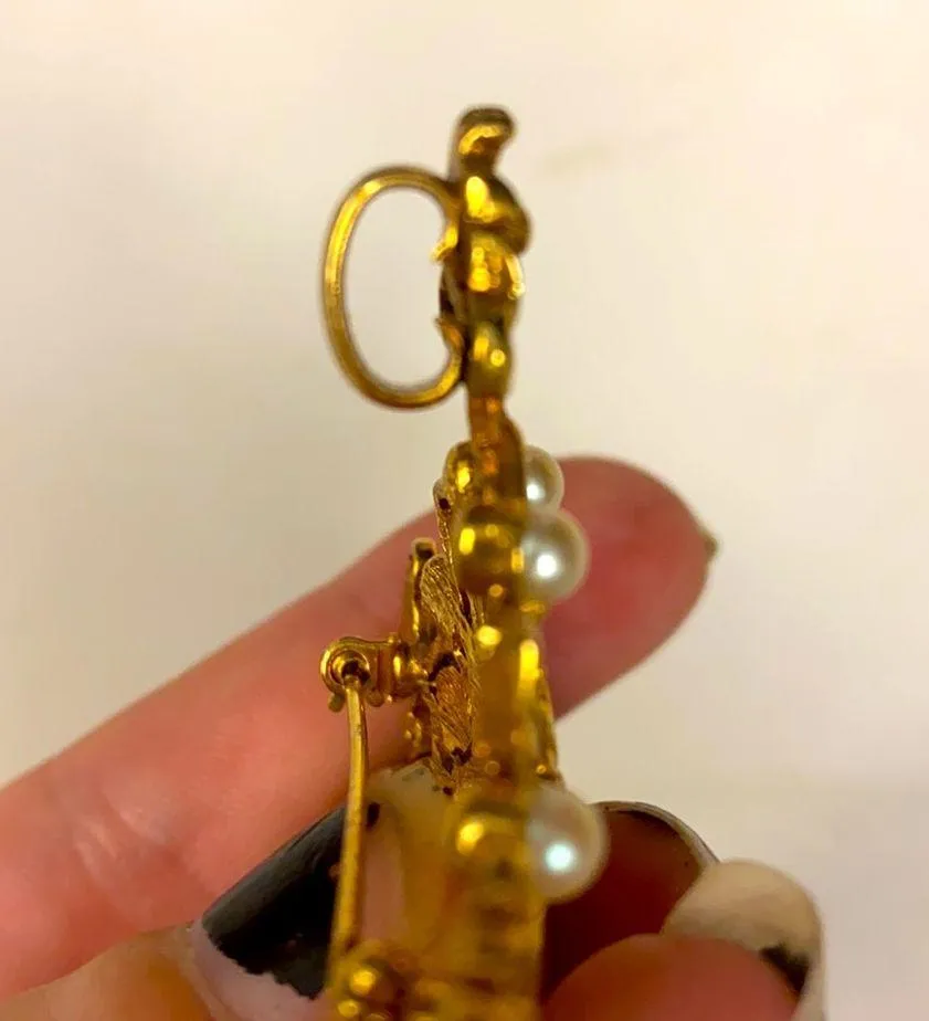 SMITHSONIAN Institute | SI | Gold brooch / pendant - Image 7