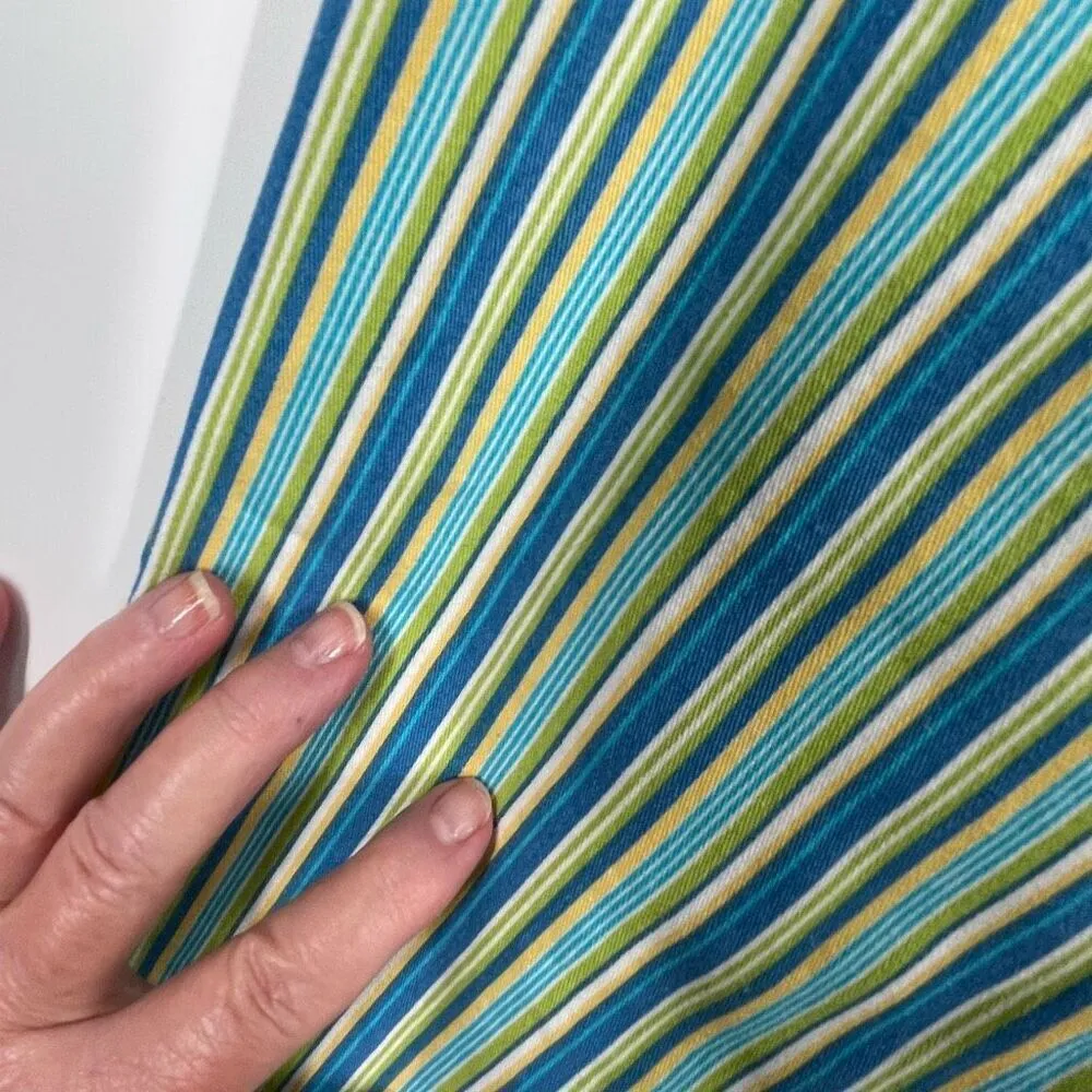 Vintage Copacabana petites size 22 striped Bermuda shorts Blue - Image 4