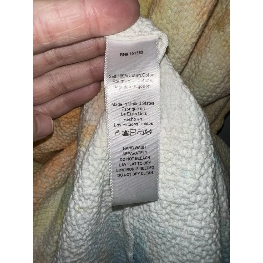 Anthropologie Current Air Tie Dye Ruffled Tunic Oversized Dress EUC Size L Multiple Size L - Image 7