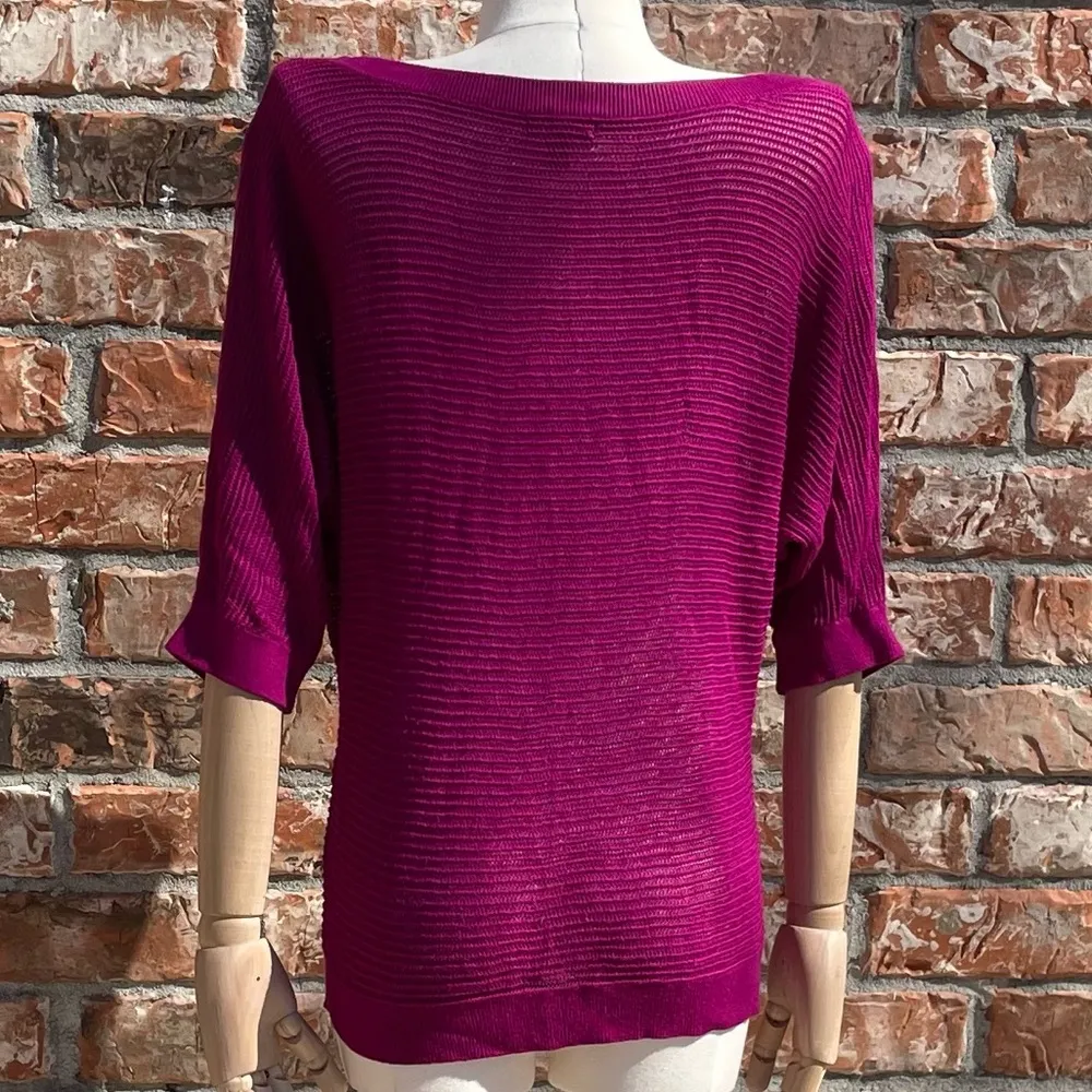 magenta/cranberry fitted sweater/top / M / Excellent condition - Image 3