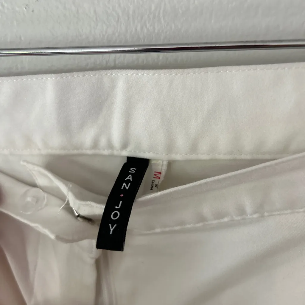 San Joy White Chinos with Red and Green Stripes - Image 5