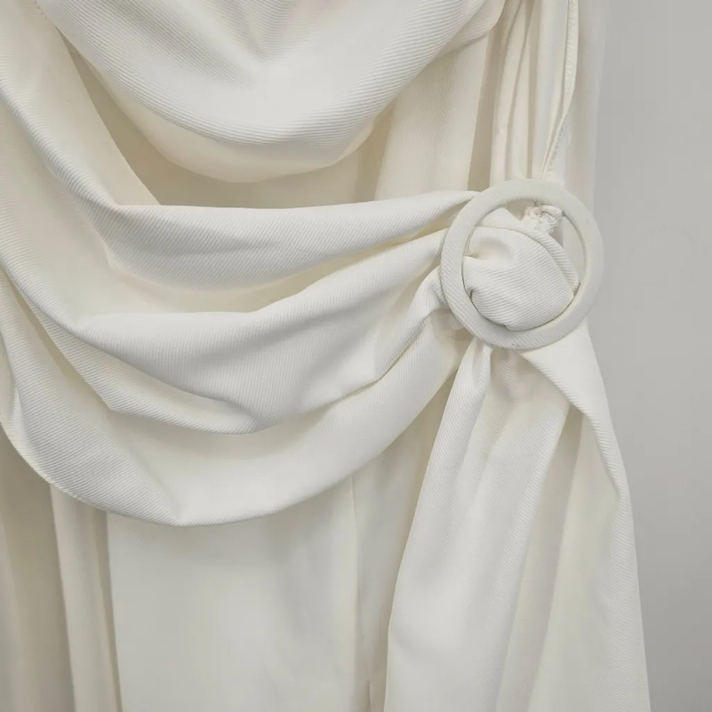 Amanda Uprichard Bexley Maxi Dress One Shoulder Long Evening Gown‎ Sz M - Image 8