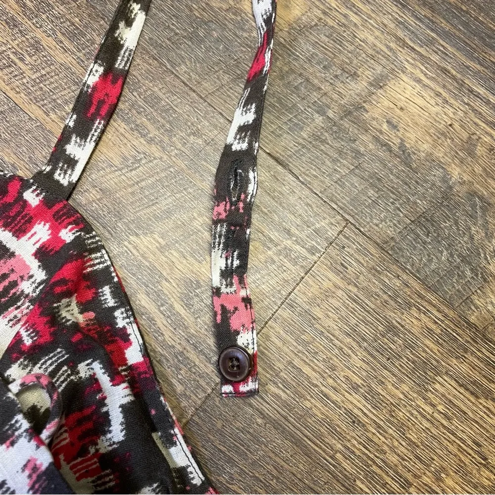 CLEARANCE Patagonia Tank Top Hemp/ Cotton Women's 12 Brown Pink White - Image 5