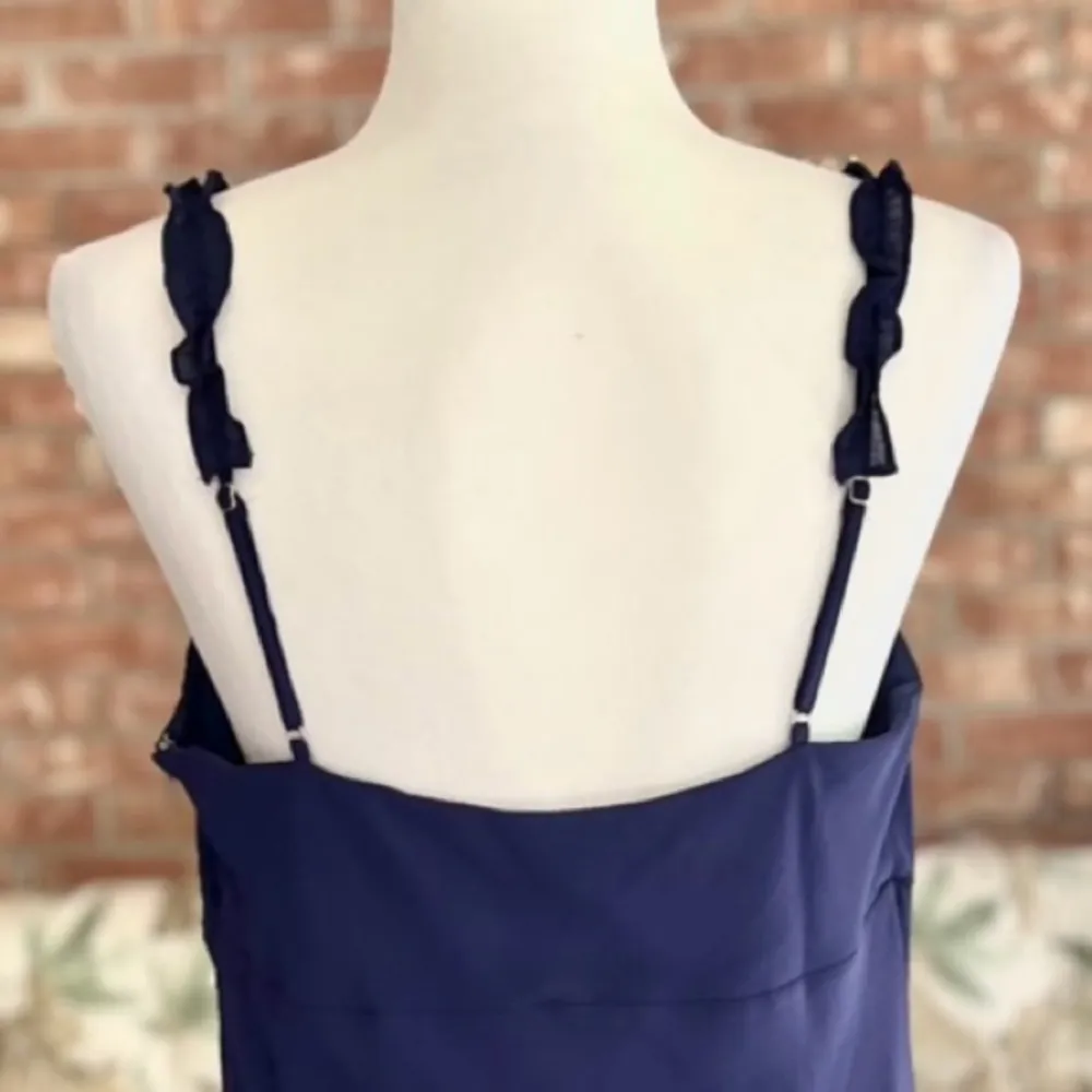 Urban Outfitters Dress Blue Ruffle Mini Slip XL (jrs) Cocktail Party Sleeveless - Image 11