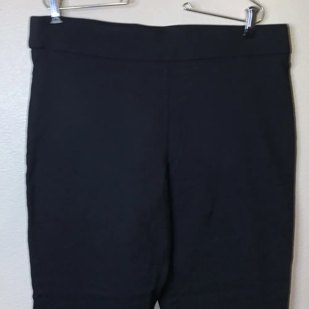 Sabrina S black stretchy pull on ankle dress pants Size L - Image 3