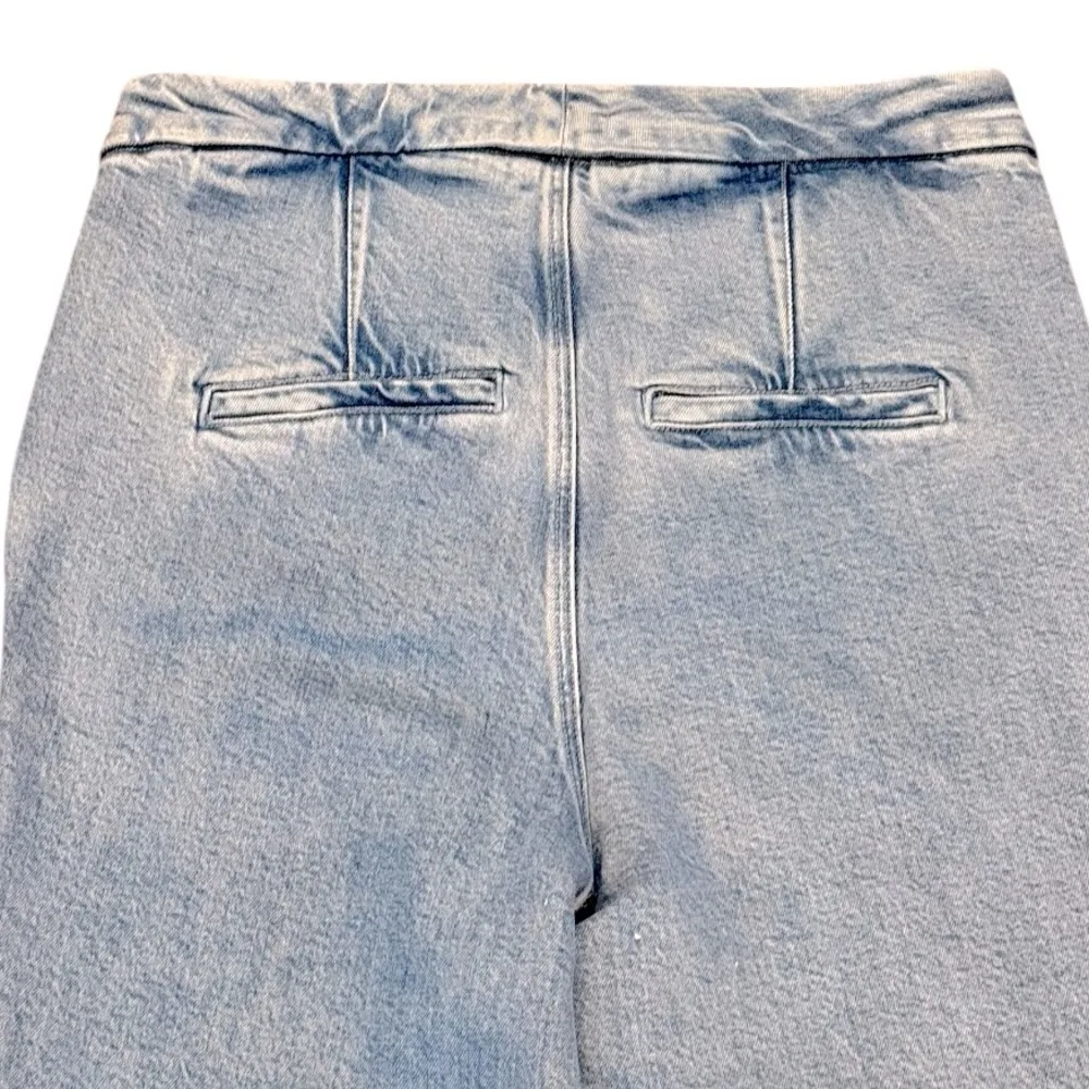 ANTHROPOLOGIE GOOD AMERICAN Good Flare Trousers Indigo Size 15 NEW - Image 5