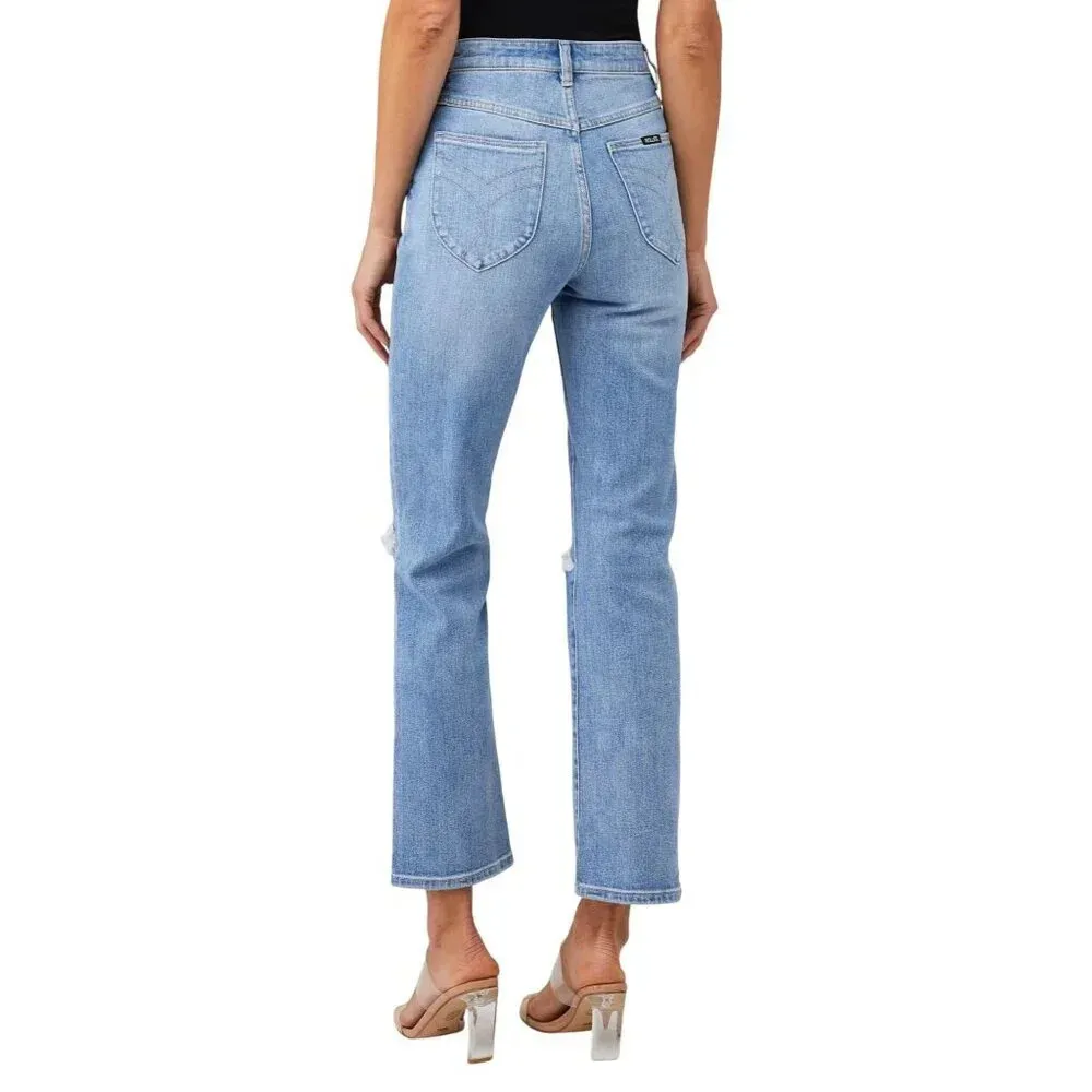 Rolla's Original Straight Bleeker Jeans in Vintage Blue 24 Womens Denim Pants - Image 2