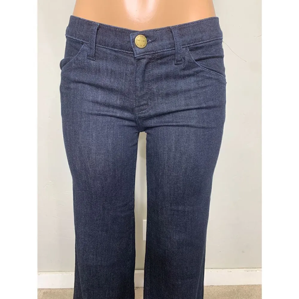 New. Current Elliott stretch dark denim jeans with raw hem. May fit a 28 tall - Image 6