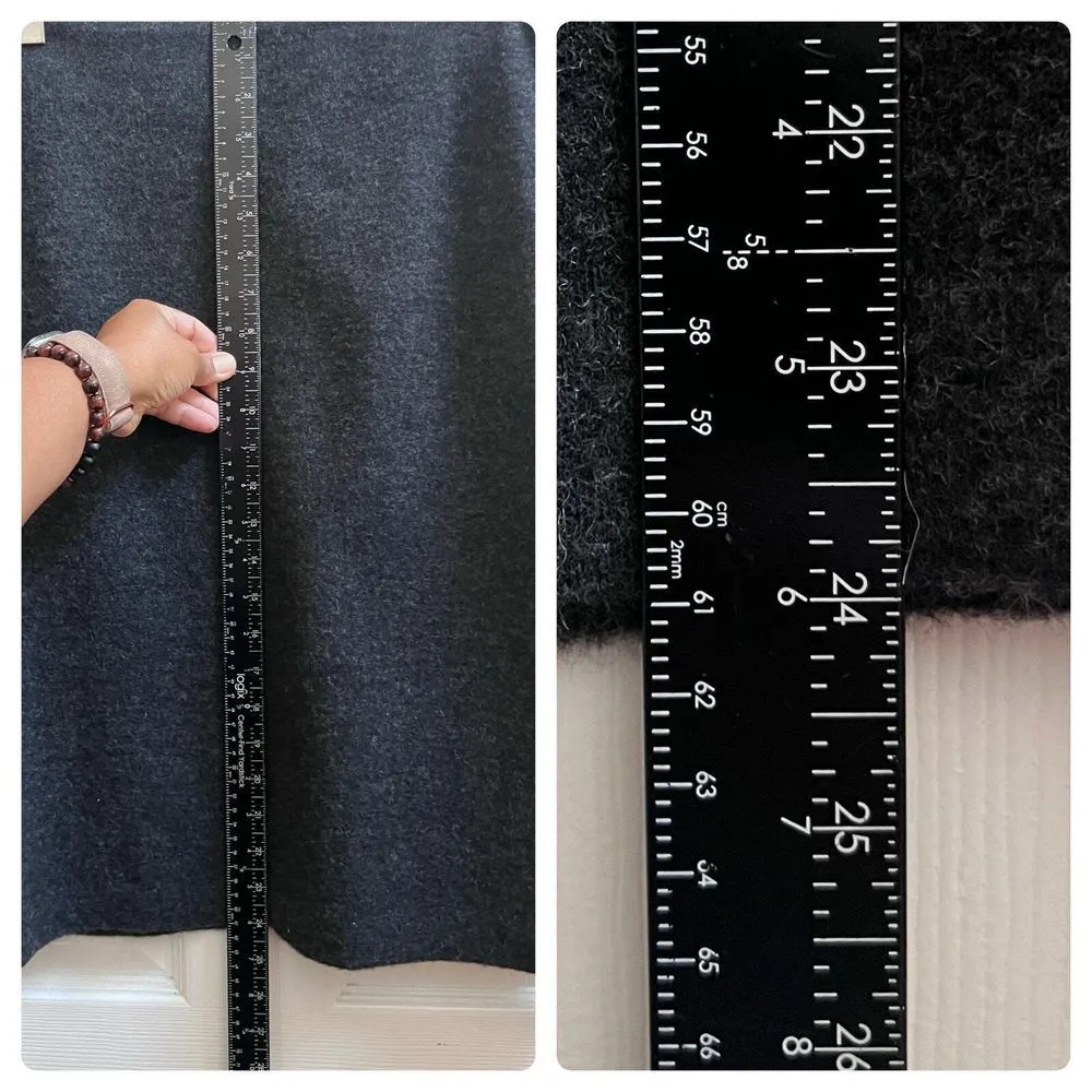 NWOT Brooks Brothers Charcoal Gray Wool Pencil Straight Skirt Petite Size 14 - Image 6