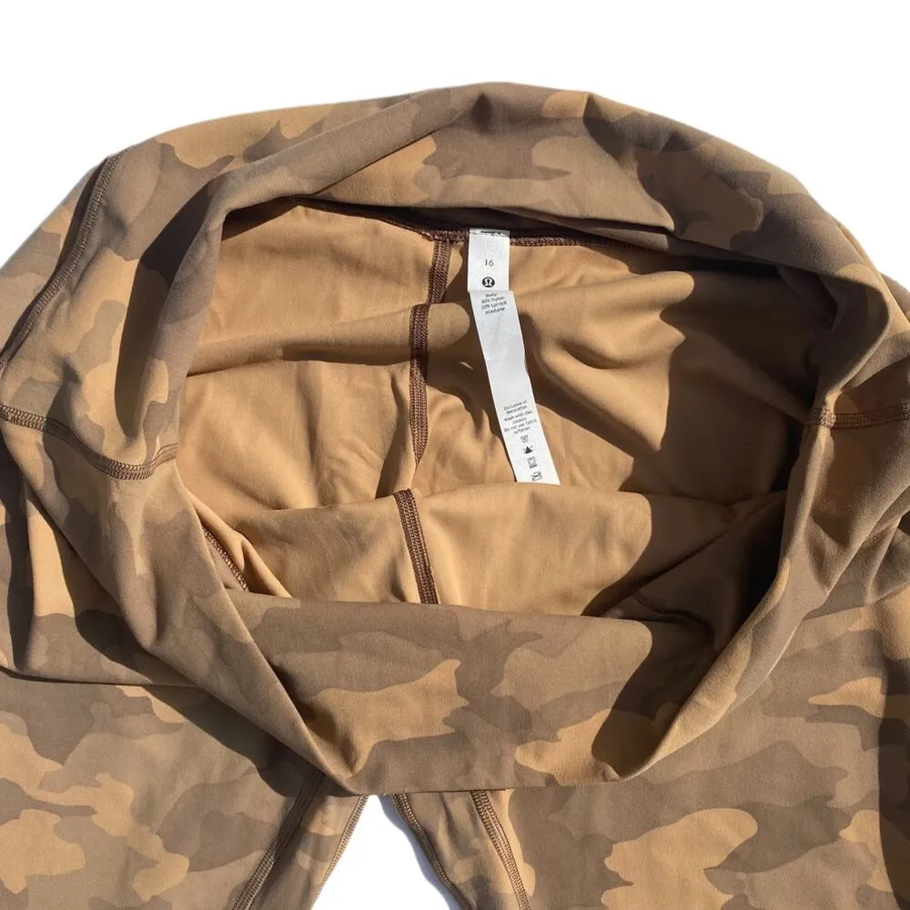 Lululemon Align High Rise Leggings 25" Heritage 365 Camo Beige Multi Women's 16 - Image 8