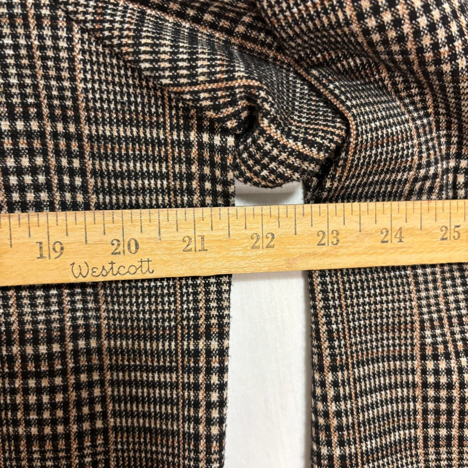 Sanctuary Womens Brown Glen Plaid Long Blazer Coat Academia Preppy Classic L - Image 4