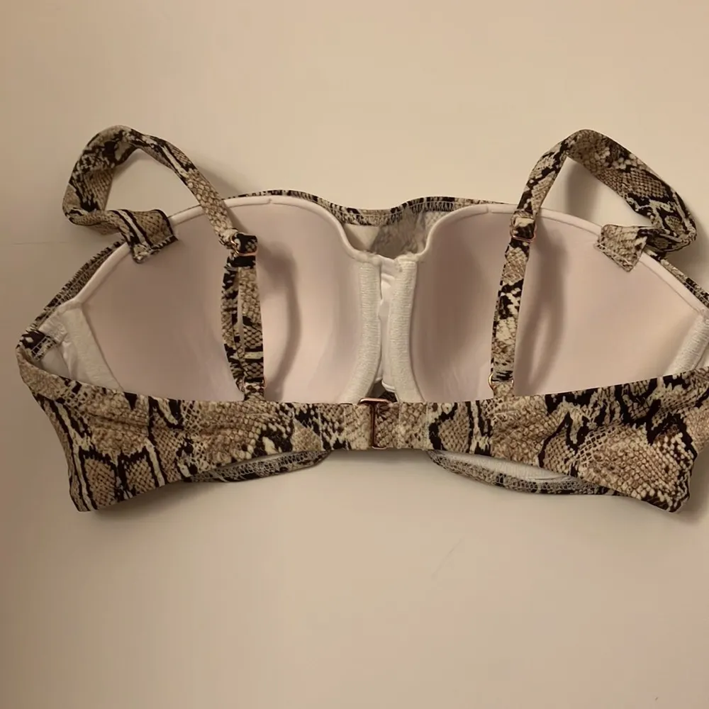 Shade and Shore python print swimsuit top/ bikini top - Image 3