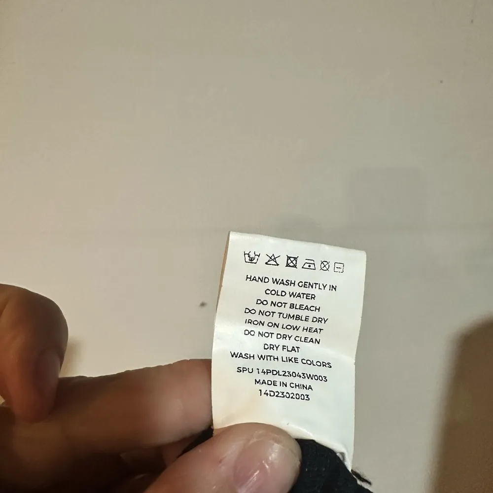 BloomChic Ruffle Top Bathing Suit Size 14/16 Black - Image 5