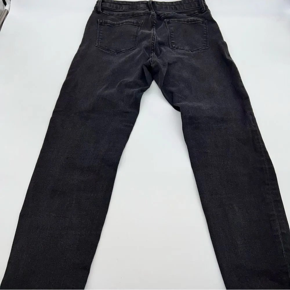 Buffalo David Bitton Black Jess Rip & Repair Mid-Rise Skinny Distressed Jeans-28 - Image 4