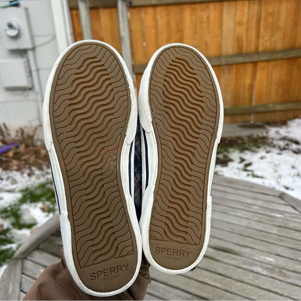 Sperry‎ Womens Pier Wave LTT Teddy Wool Navy Multi Sneaker 7 Laidback Casual - Image 11