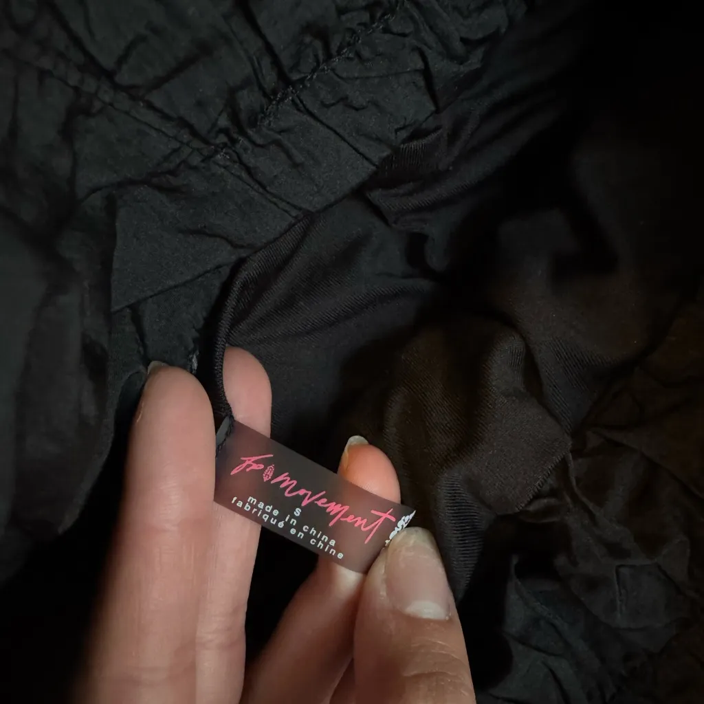 Free People Movement Black Elastic Waist skort - Image 2