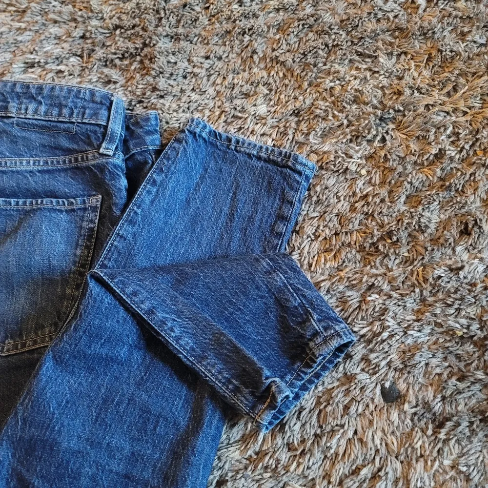 Gap Denim Universal Slim Boyfriend Fit Dark Wash Jeans 24P - Image 7