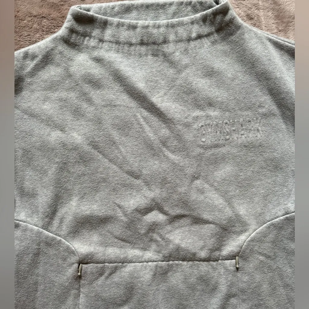 GymShark Women’s Oversized Sweater‎ Pullover Gray Long Sleeve Size Medium - Image 3