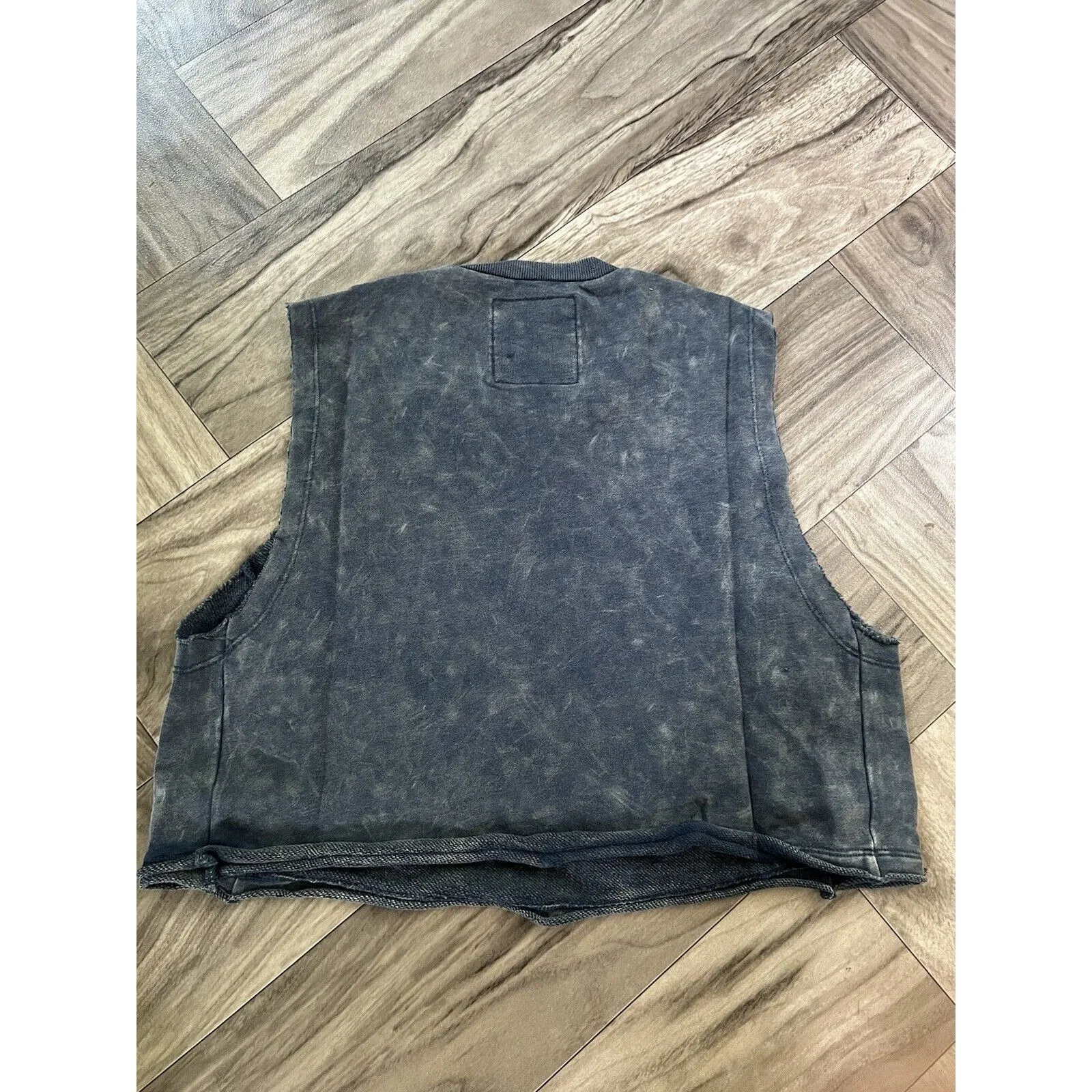 Alphalete   Very Terry Crop top Cutoff - Blue Topaz , Size Medium - Image 10