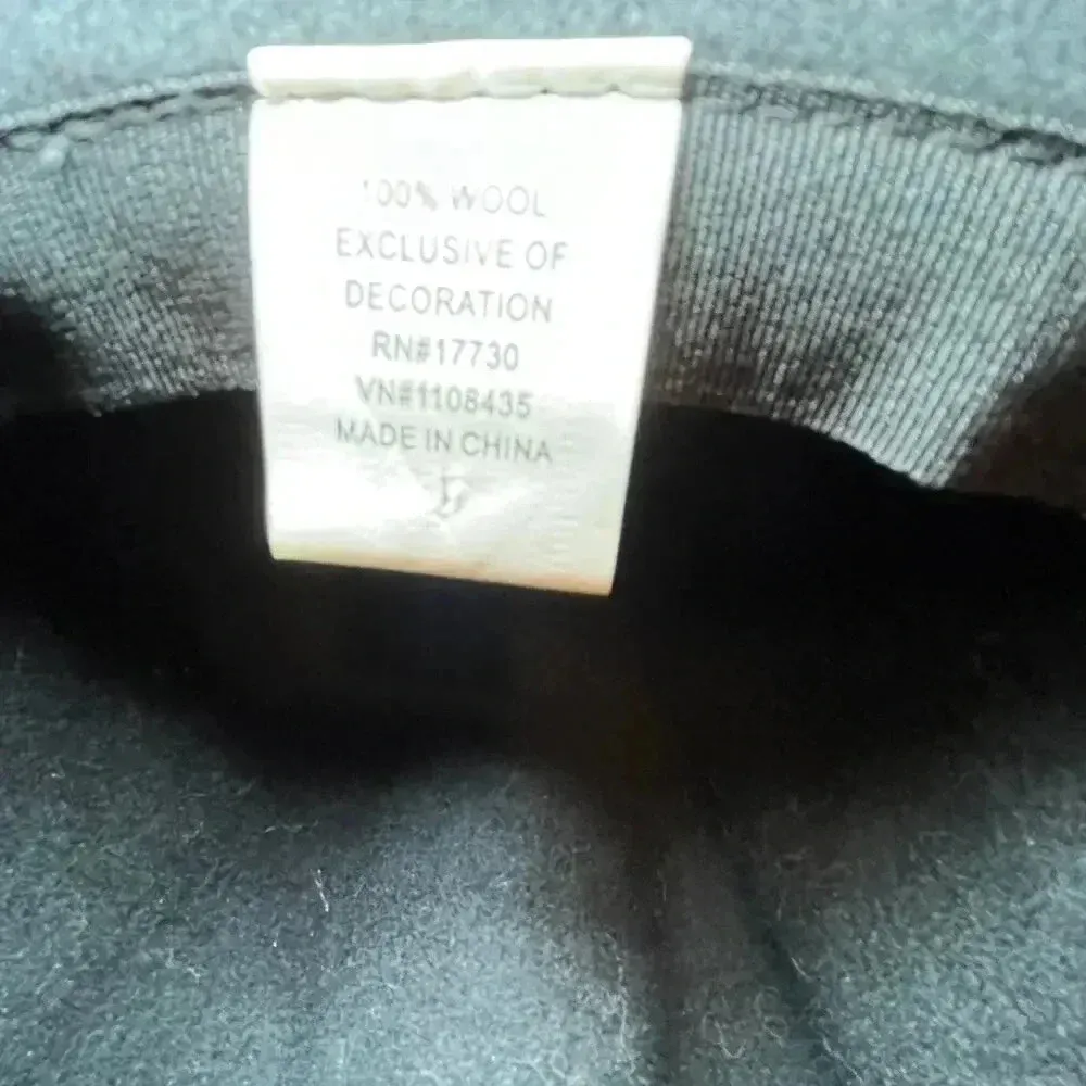 Target One Size Fedora‎ Hat Black Wool Classic Modern Traditional Urban - Image 8