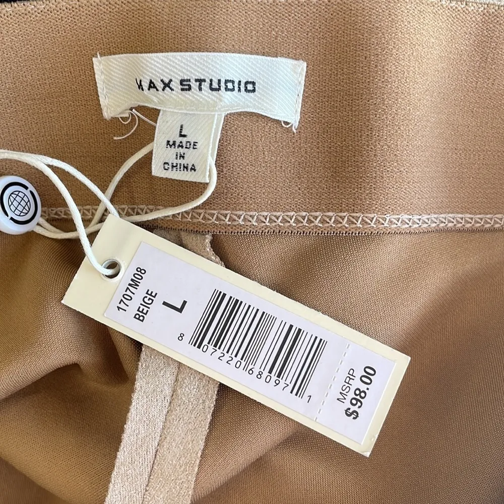 Max Studio Faux Suede Skinny Pull On Pants - Image 3