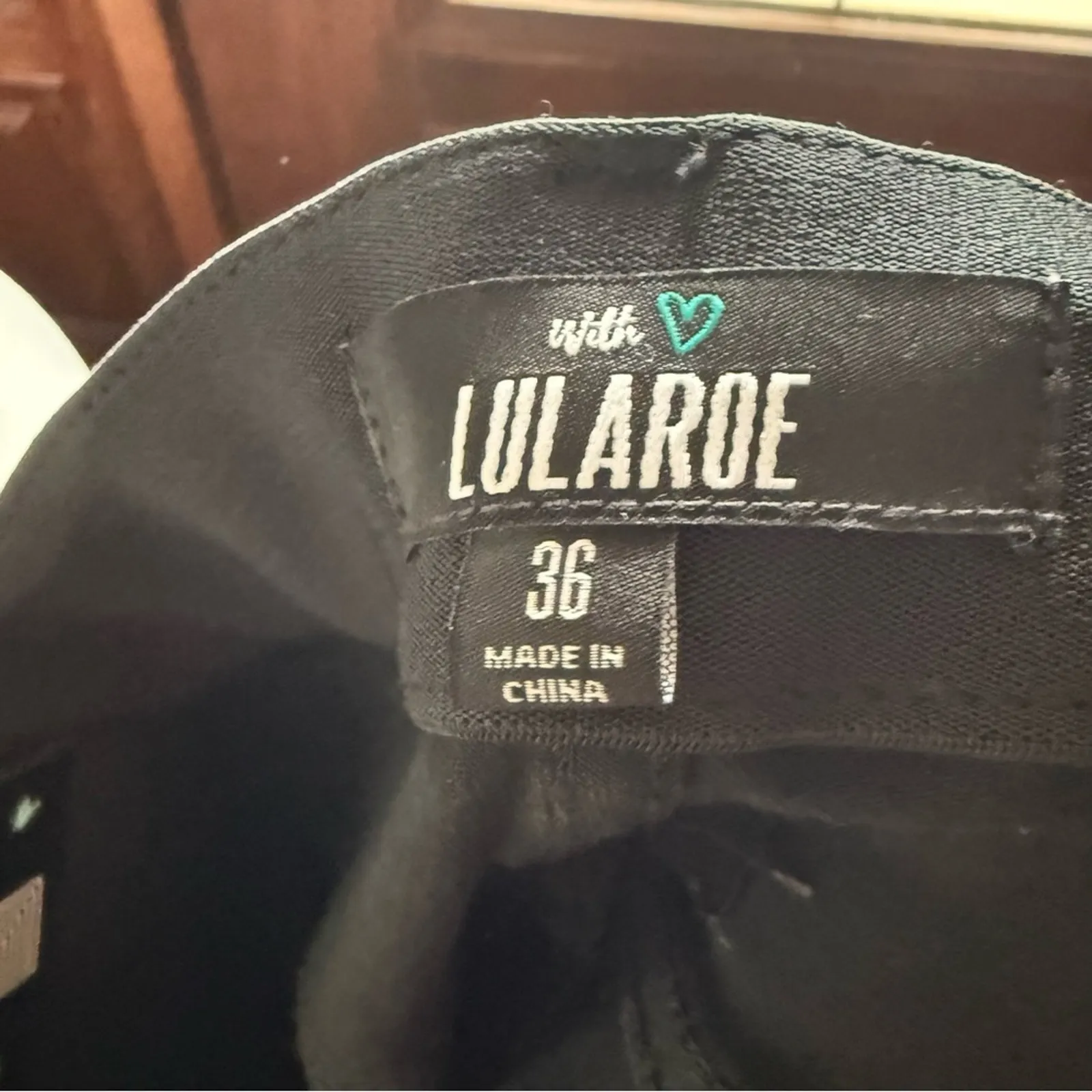 LuLaRoe Black Skinny‎ Jeans Modern Fit Size 36 16W New Distressed - Image 4