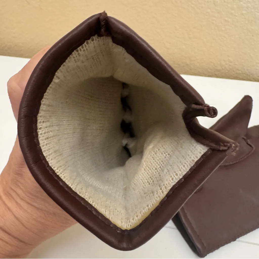 Vintage Ski Gloves Wells Lamont Winter Women's Medium Brown Retro 70s 80s - Image 4