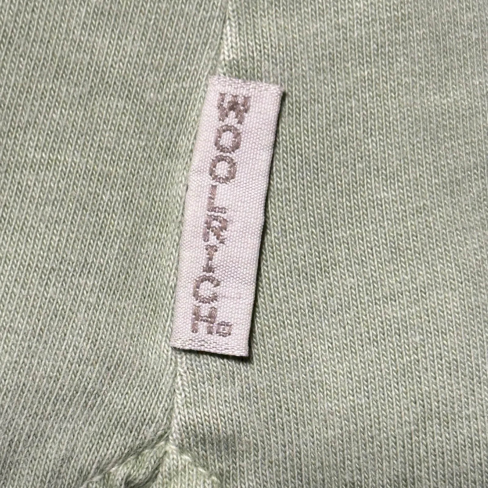 WOOLRICH Womens Green Embroidered Henley T Shirt Size L - Image 4