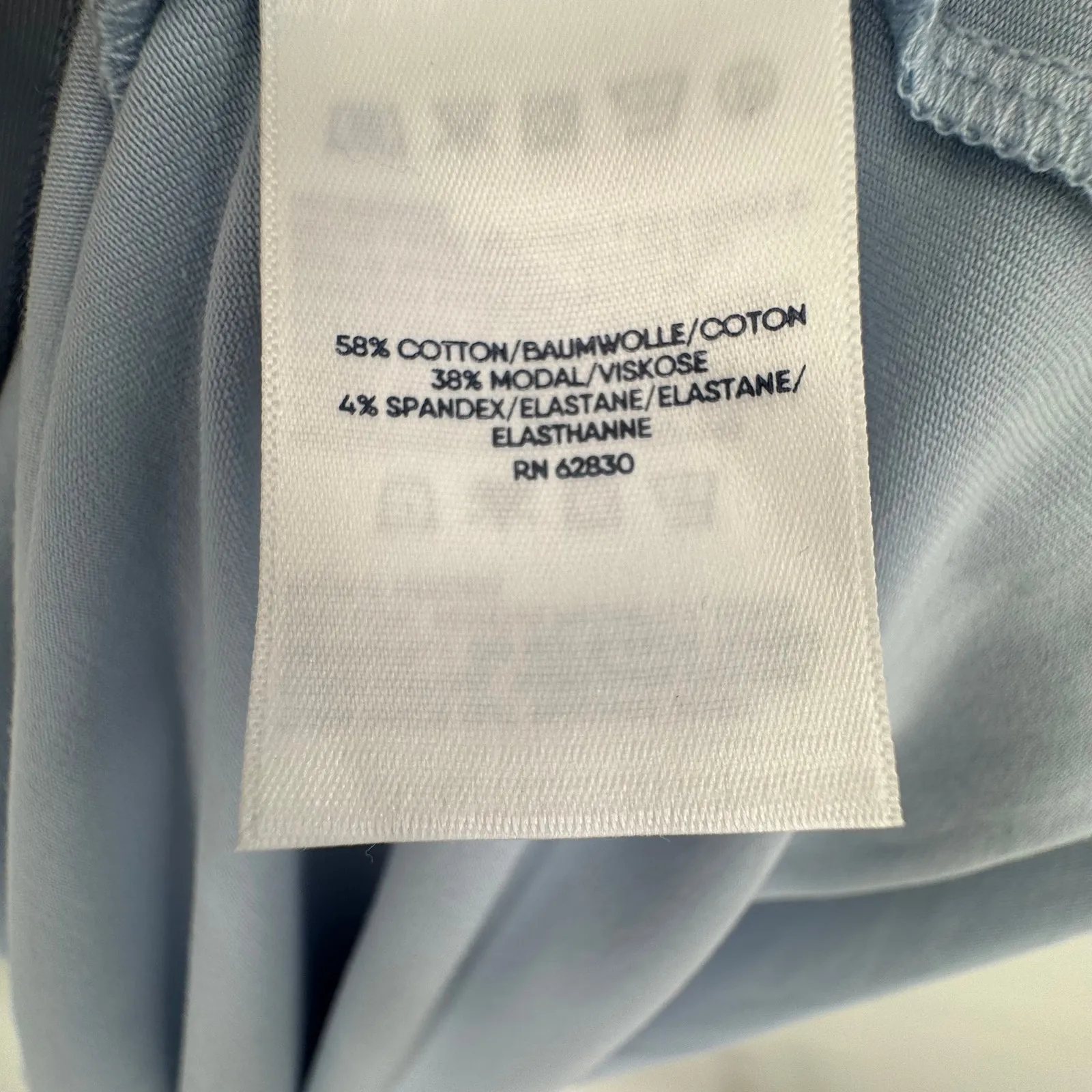 Land's End dress M tall  sleeveless tulip hem surplice faux wrap modal maxi blue - Image 13