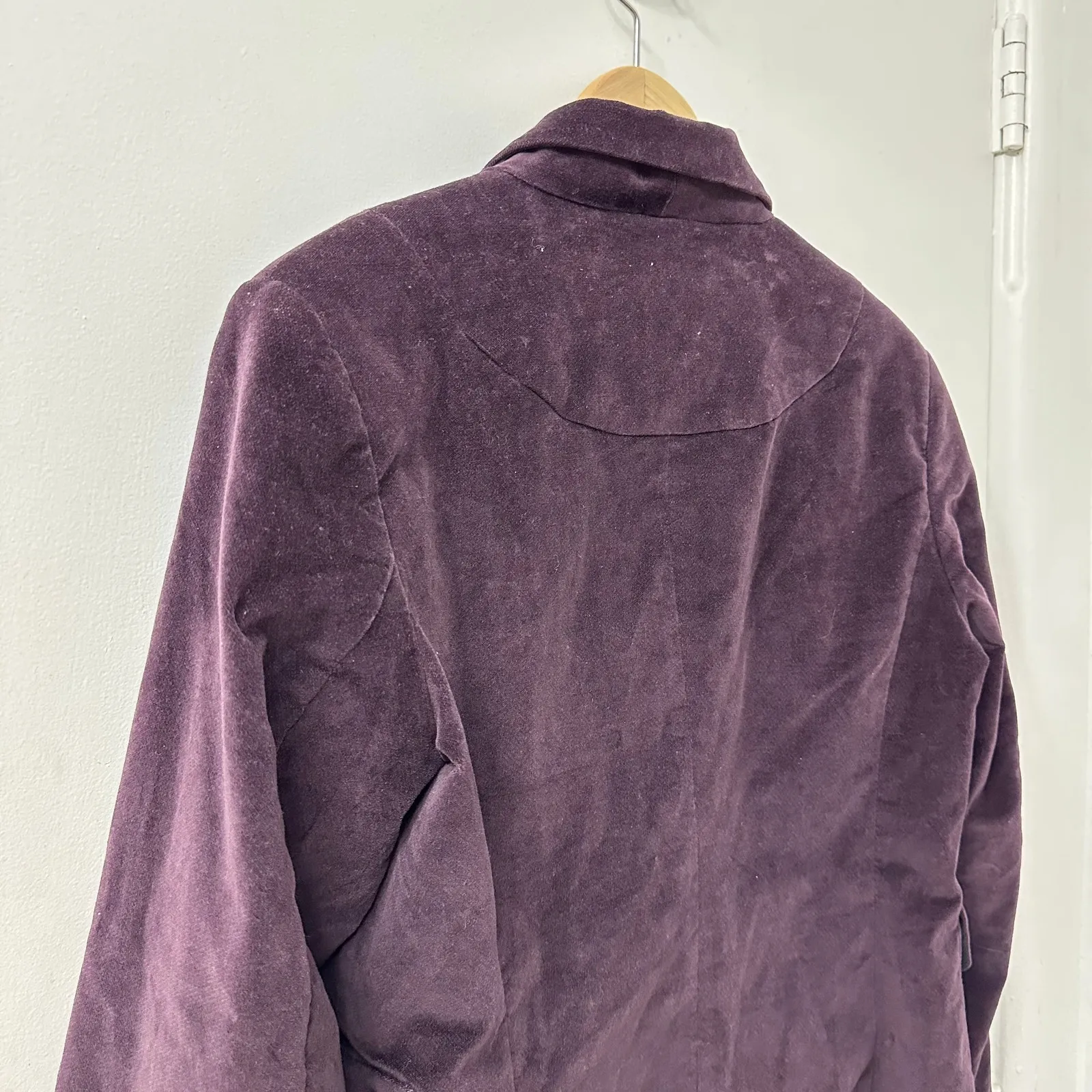 London Jean 8 M Purple Corduroy Blazer Jacket Tailored Smart‎ Casual Whimsygoth - Image 6