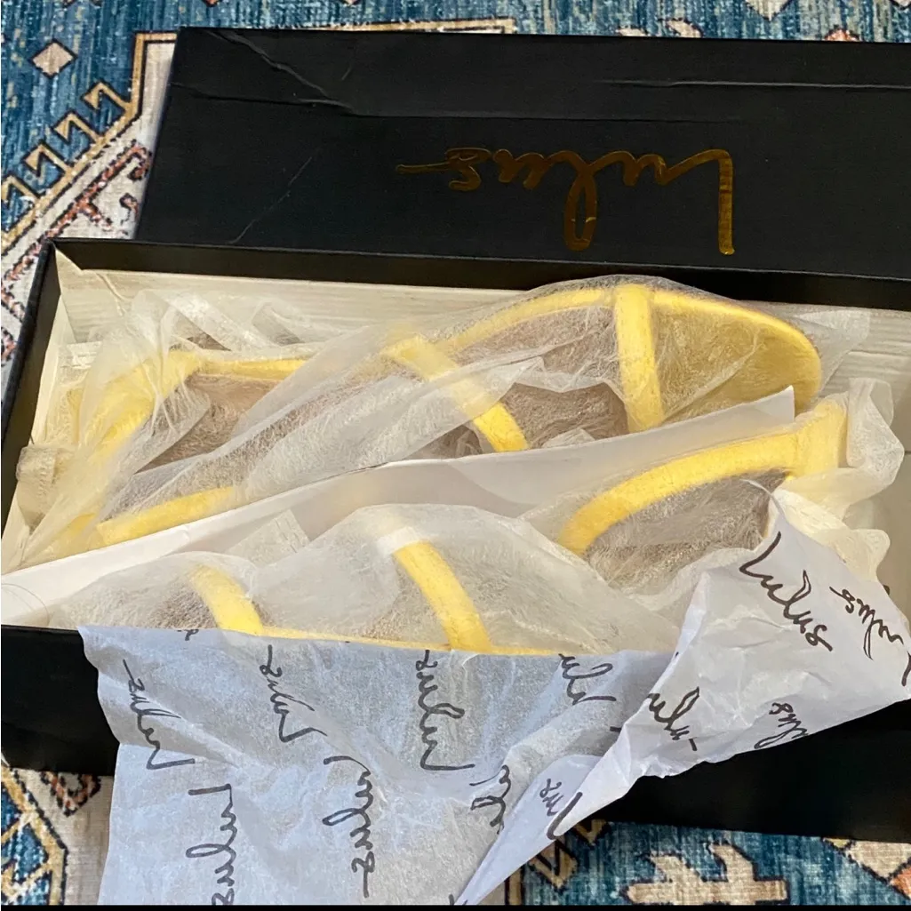 Lulus Quin Mustard Sandals Size 7.5 Spring - Image 8