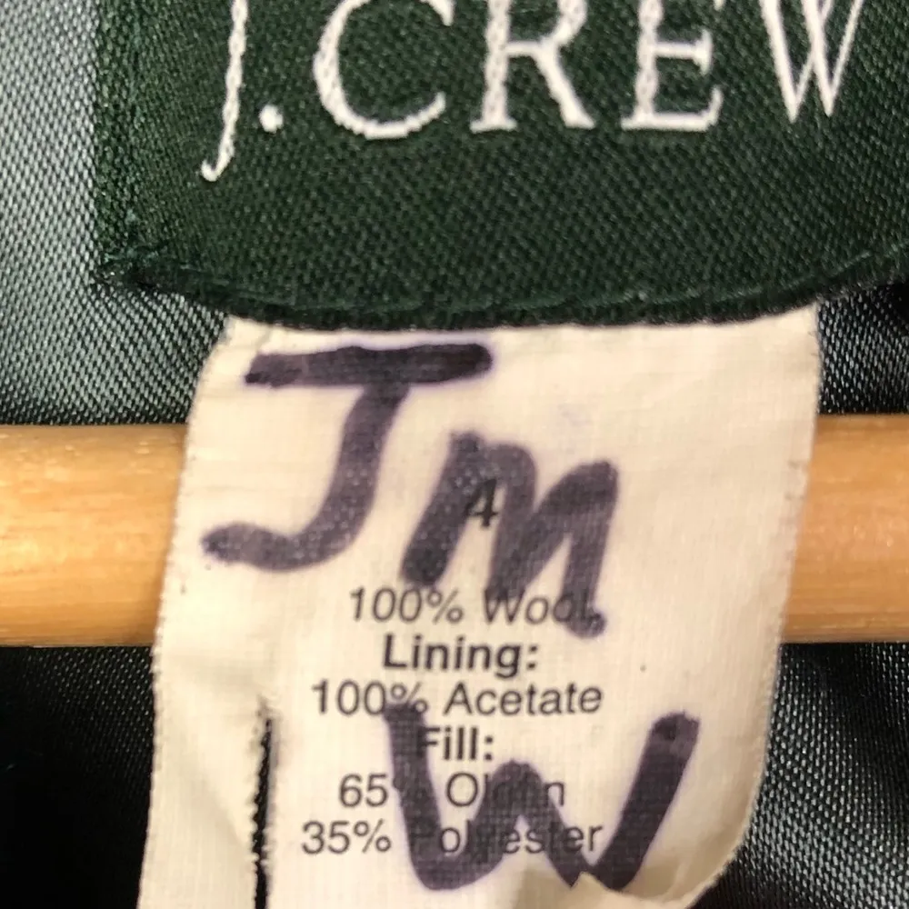 J. Crew Black Wool 6 Button Pea Coat 4 - Image 3