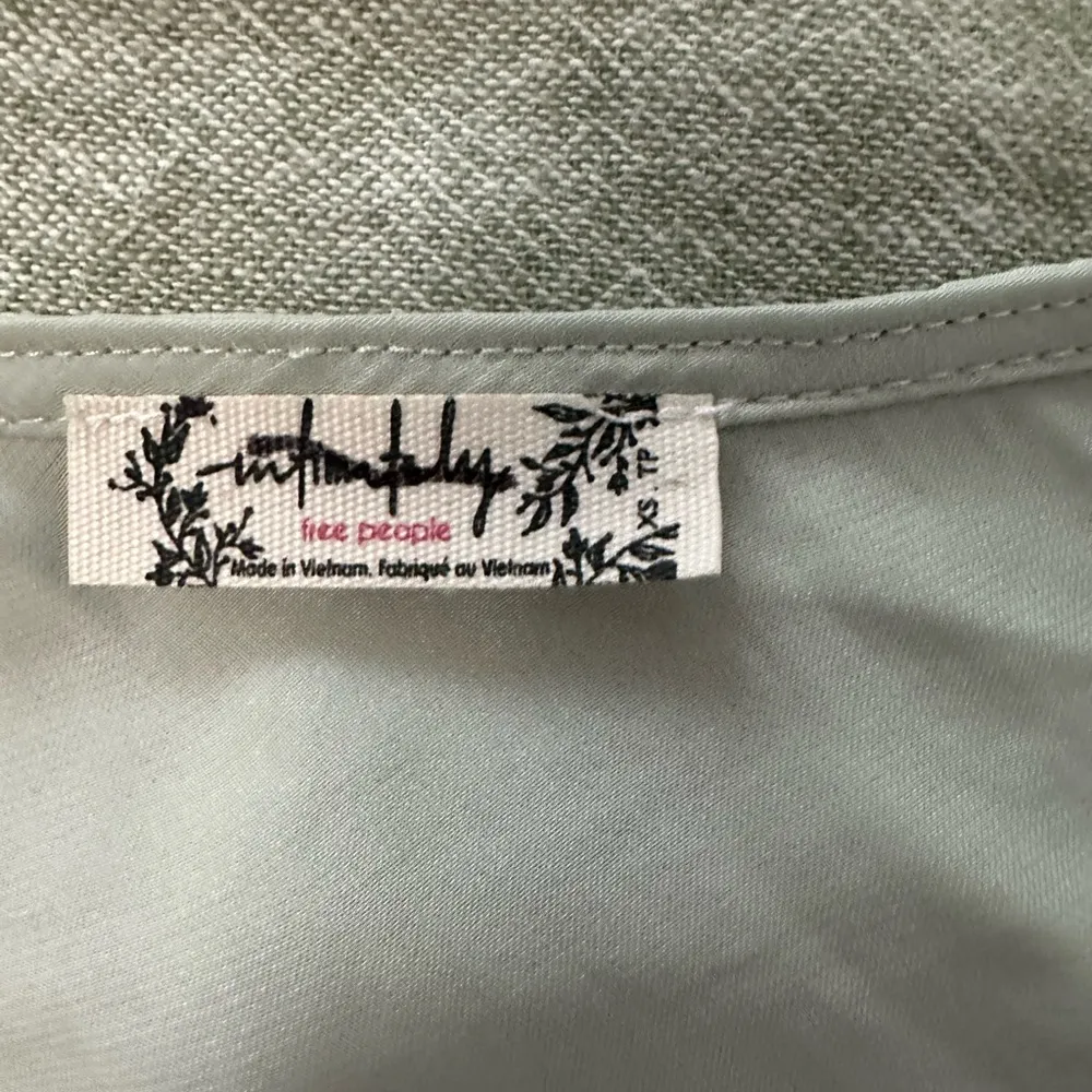 Free People Intimately Sunset Lover Lace Trim Cami in Sea Mist XS NWOT - Image 5