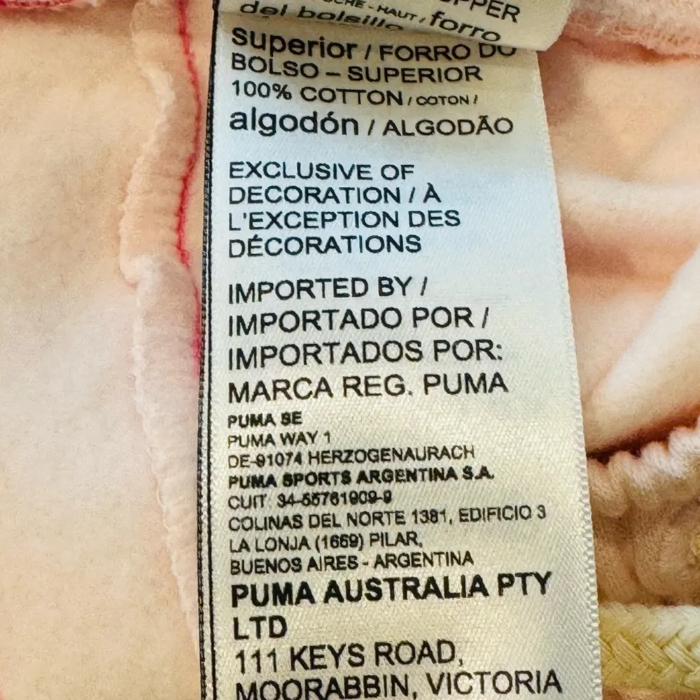 PUMA x LEMLEM Frosty Pink Striped Fleece Joggers Size XL NEW - Image 7