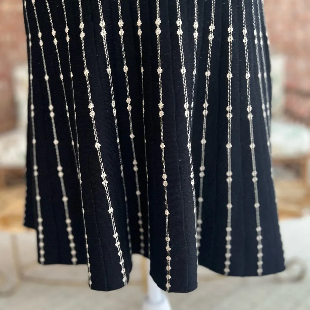 NWT Max Studio Skirt Knit Black A-line Above the Knee High Waist Office Preppy M - Image 4