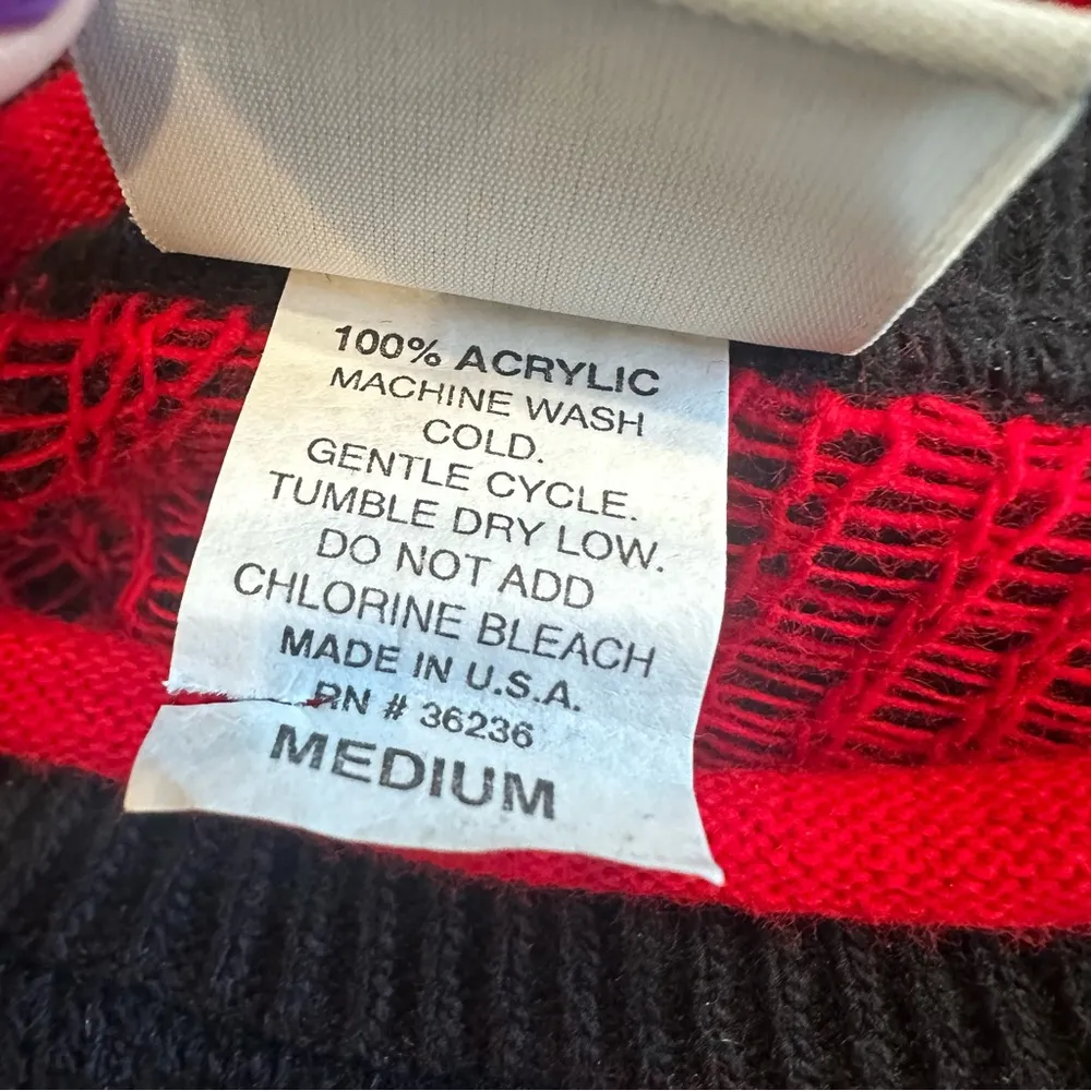 Vtg New Year’s Eve y2k 2000 “ugly” holiday sweater Medium - Image 4