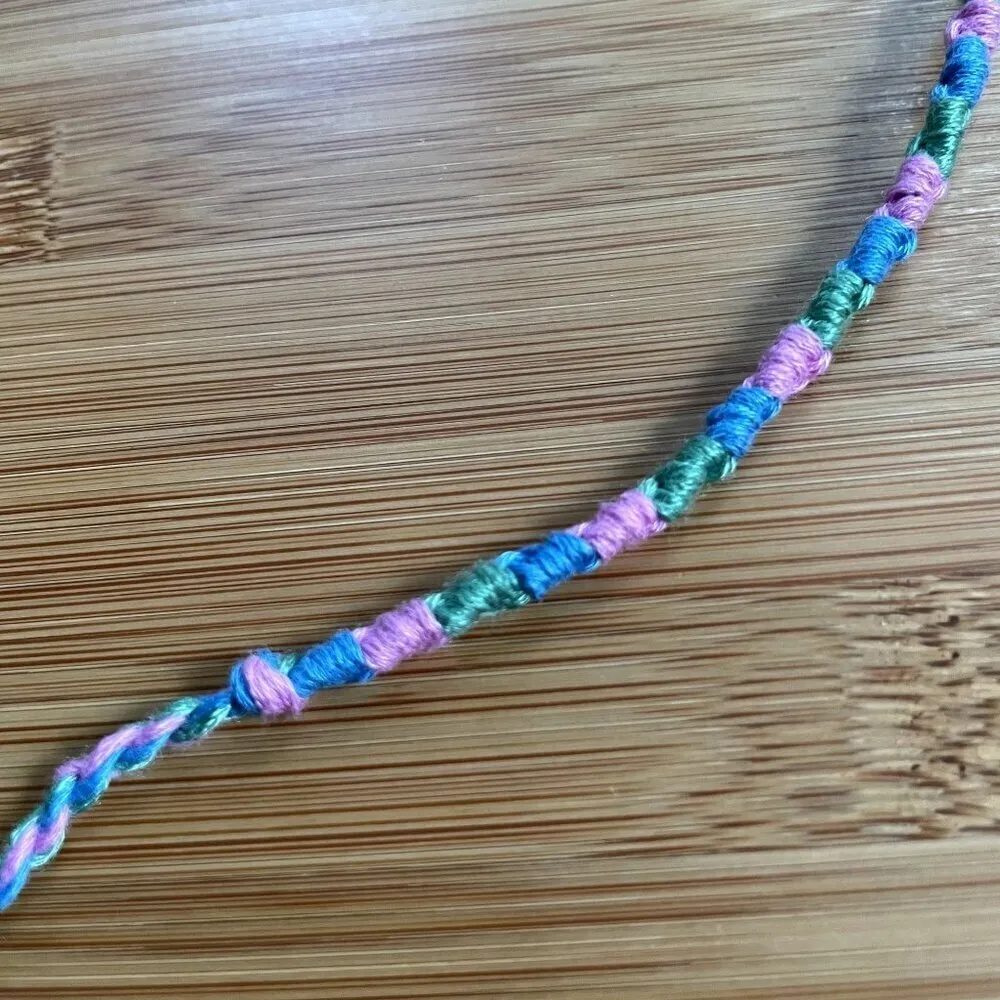 Neveah Woven Bracelet anklet trendy comfortable tie embroidery thread woven gift - Image 2