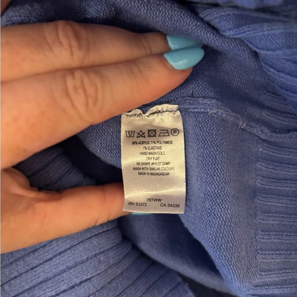 French Connection Blue Women's Sweater - Image 3