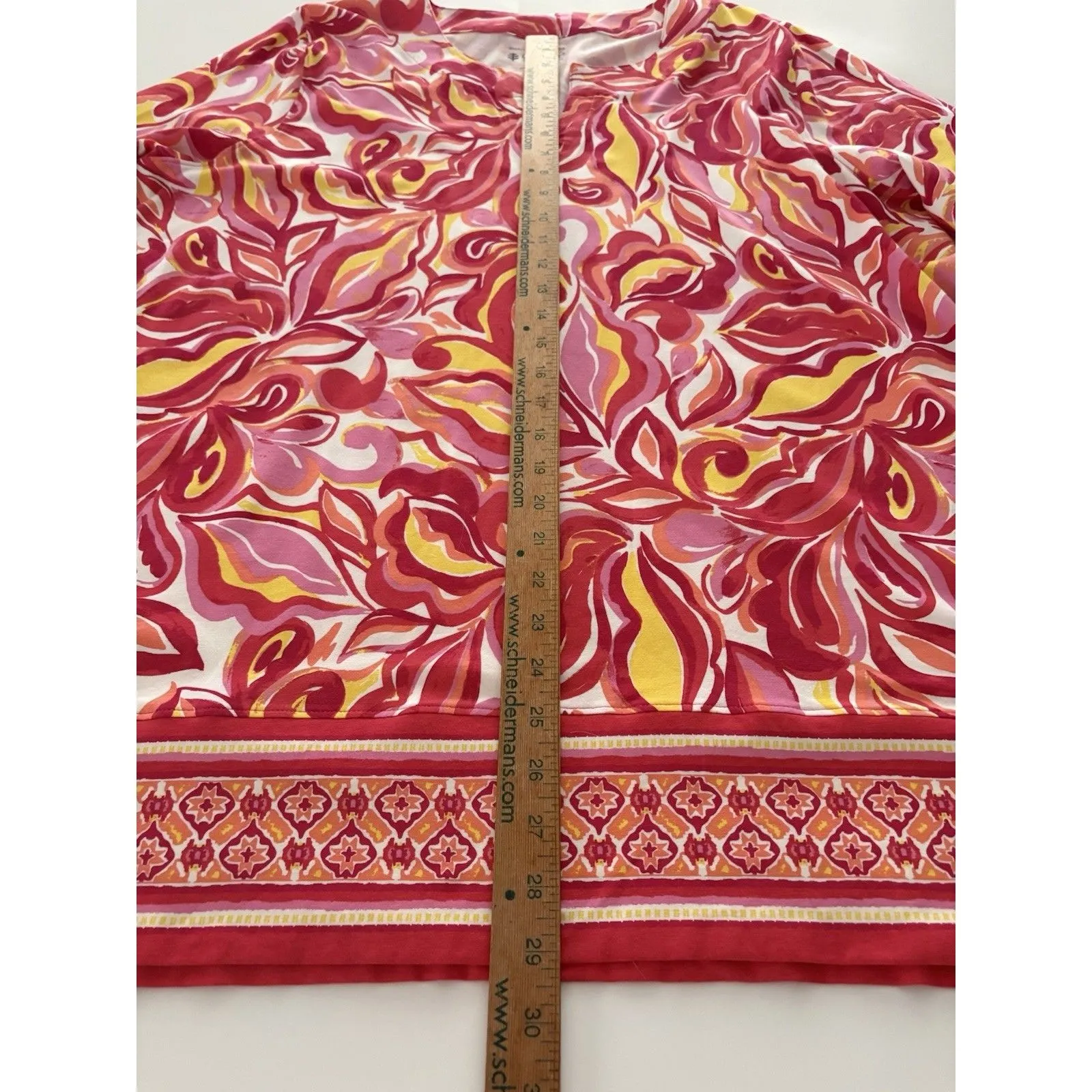 NWT Coolibar St. Lucia Tunic Top Size XXL Pink Floral Sun Protective UPF 50+ - Image 9